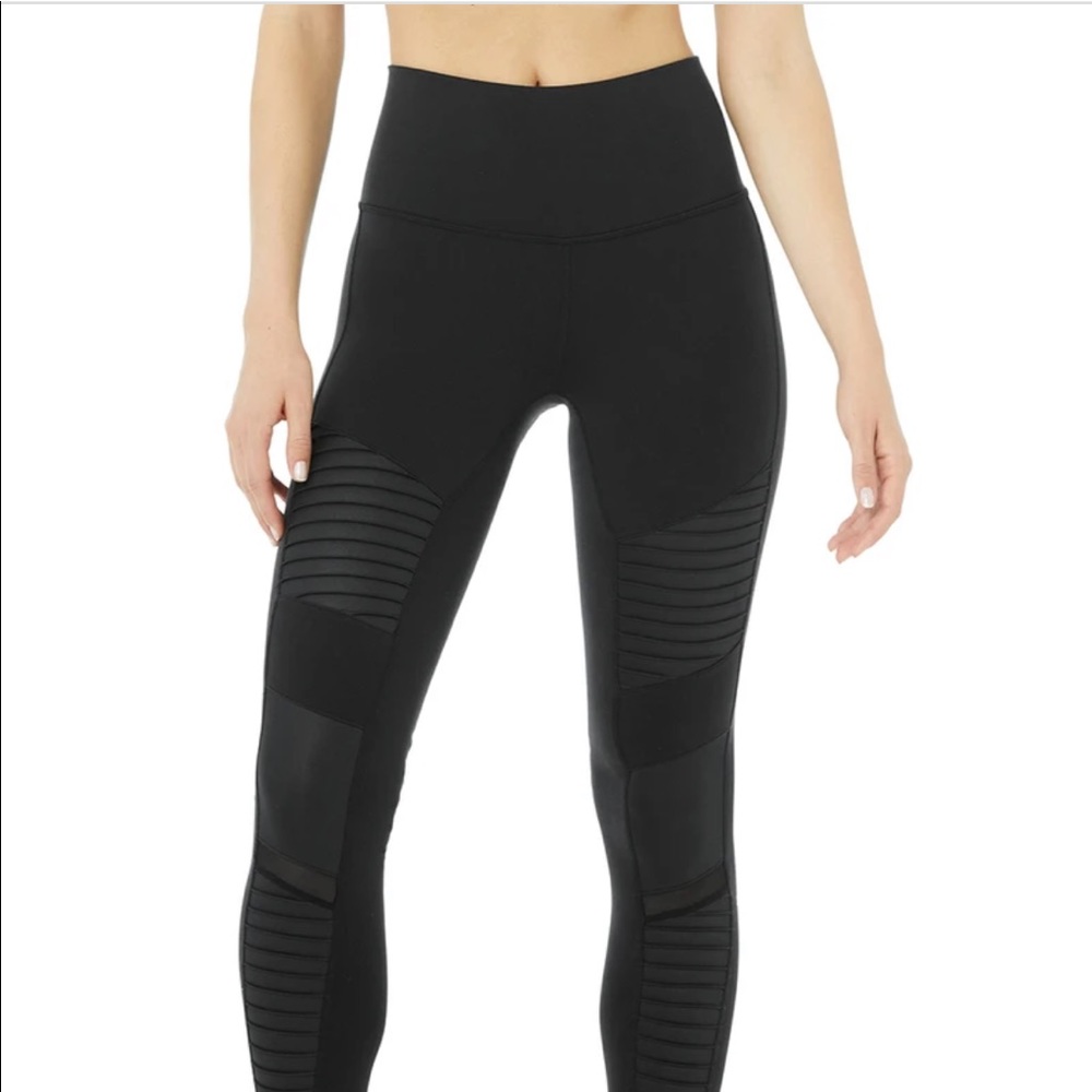 Alo High-Waist Moto leggings - M - Black